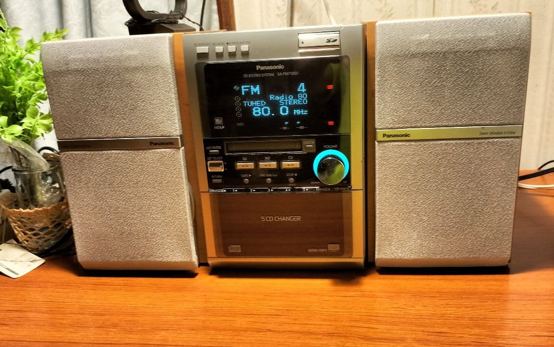 panasonicミニコンポSA-PM710SD取扱い説明書リモコン付き