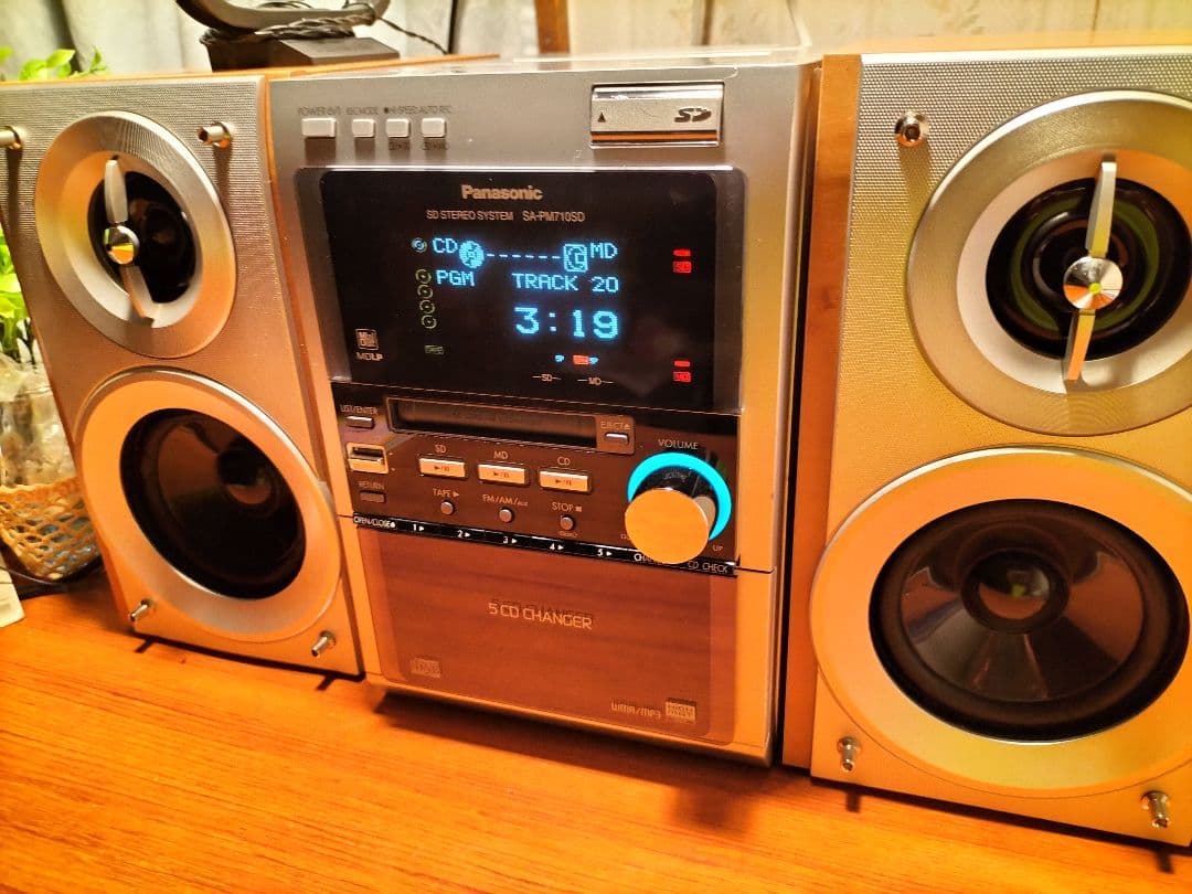 panasonicミニコンポSA-PM710SD取扱い説明書リモコン付き