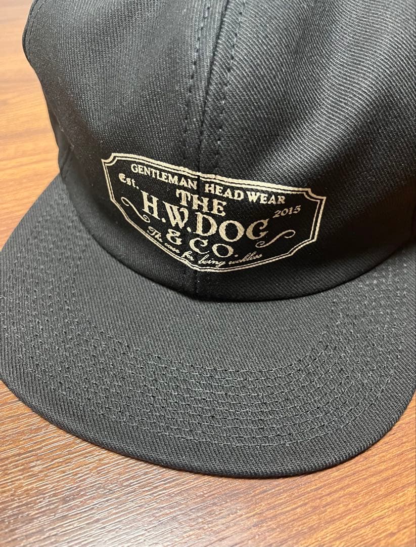 完売品H.W.DOG & CO. ブラック　トラッカーキャップ サイズ40