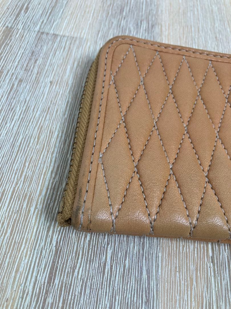 バックドロップ　BULLET ベージュ キャンバス 長財布