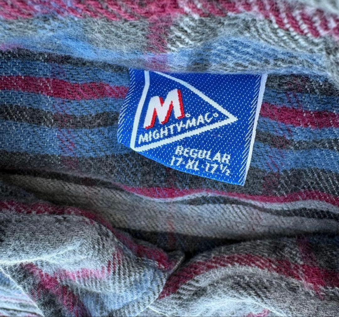 好配色 80s マイティーマック vtg ネルシャツ ビッグマック