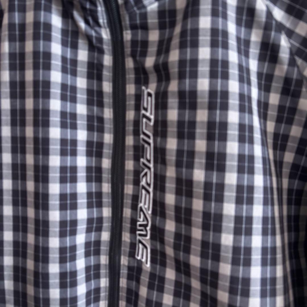Supreme Plaid Track Jacket Black チェック