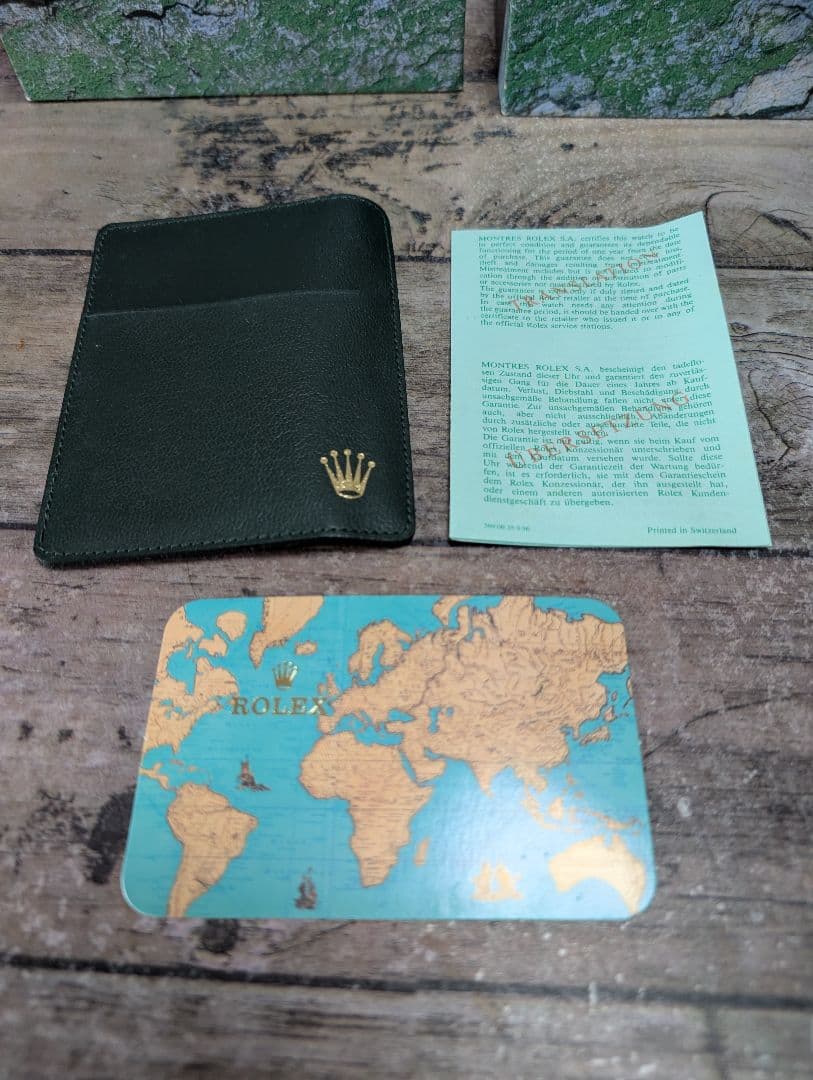 ROLEX OYSTER グリーンレザーケース（箱のみ）