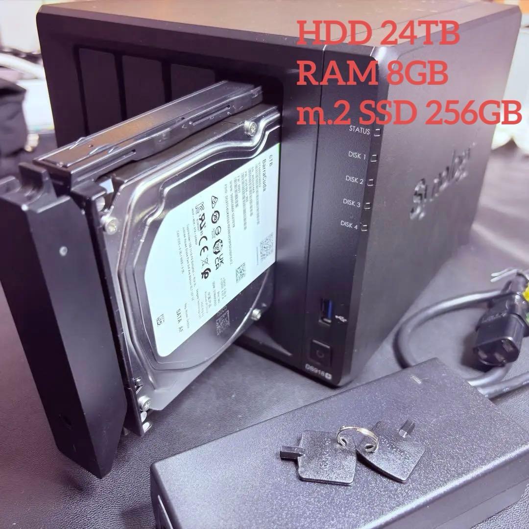 【本日限定価格】Synology DS918+ NAS 6TB×4 24TB