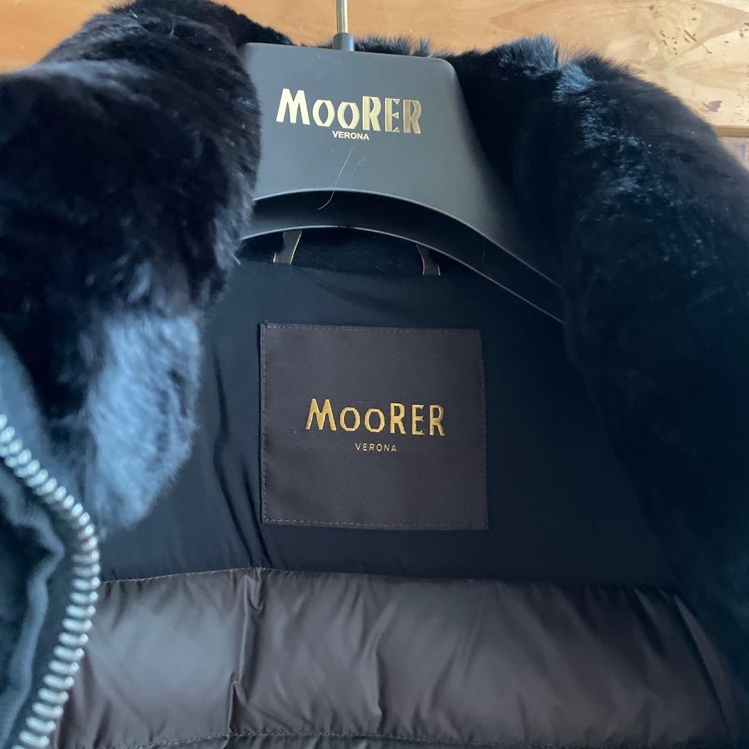 ムーレー　MooRER レディース44　ファー付ダウンジャケット　値下げ❗️