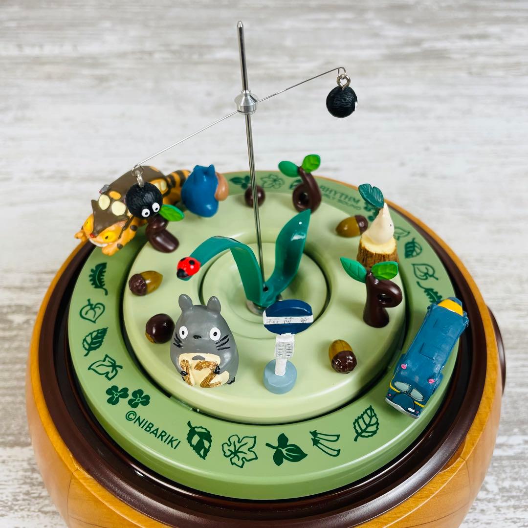 【美品】　となりのトトロ どんぐりドーム オルゴールからくり時計　リズム時計工業