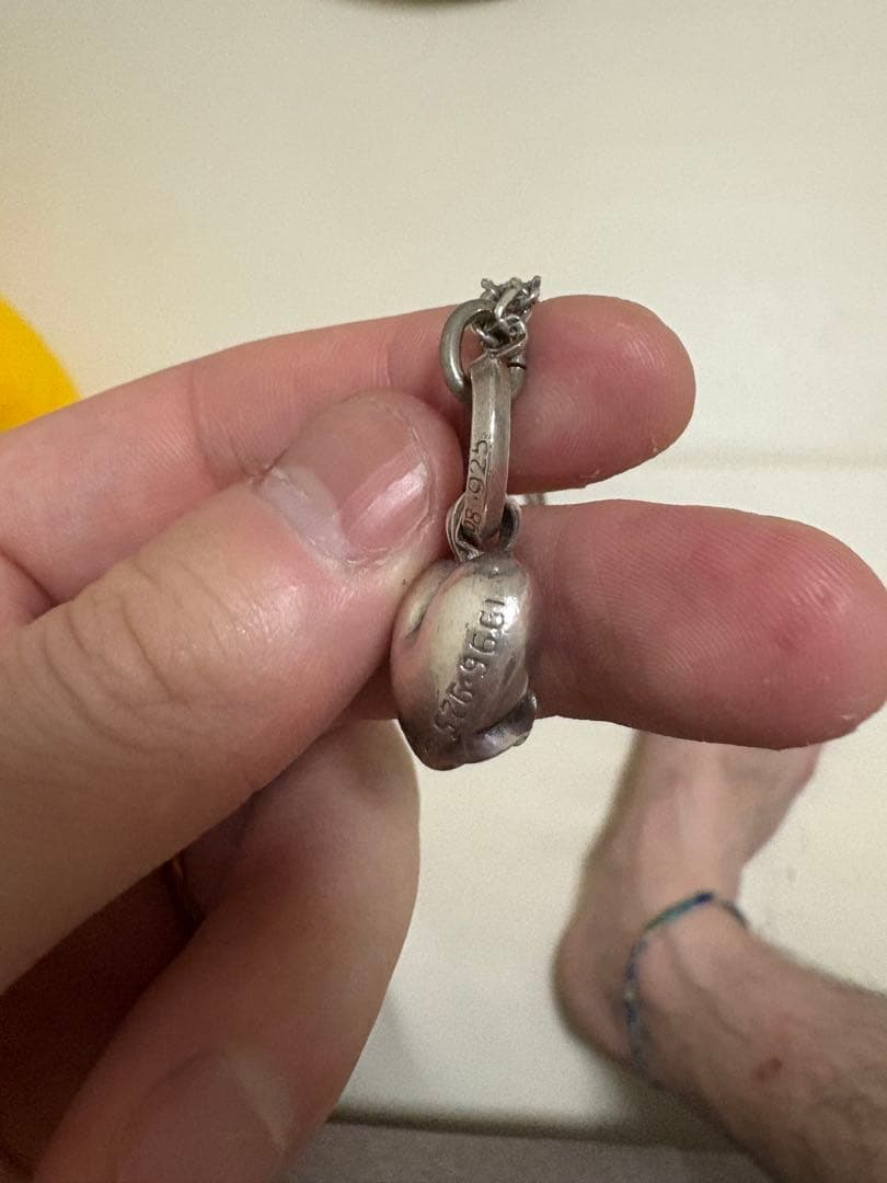 美品　クロムハーツ　スタック　ハートチャーム　ネックレス　ペンダントトップ