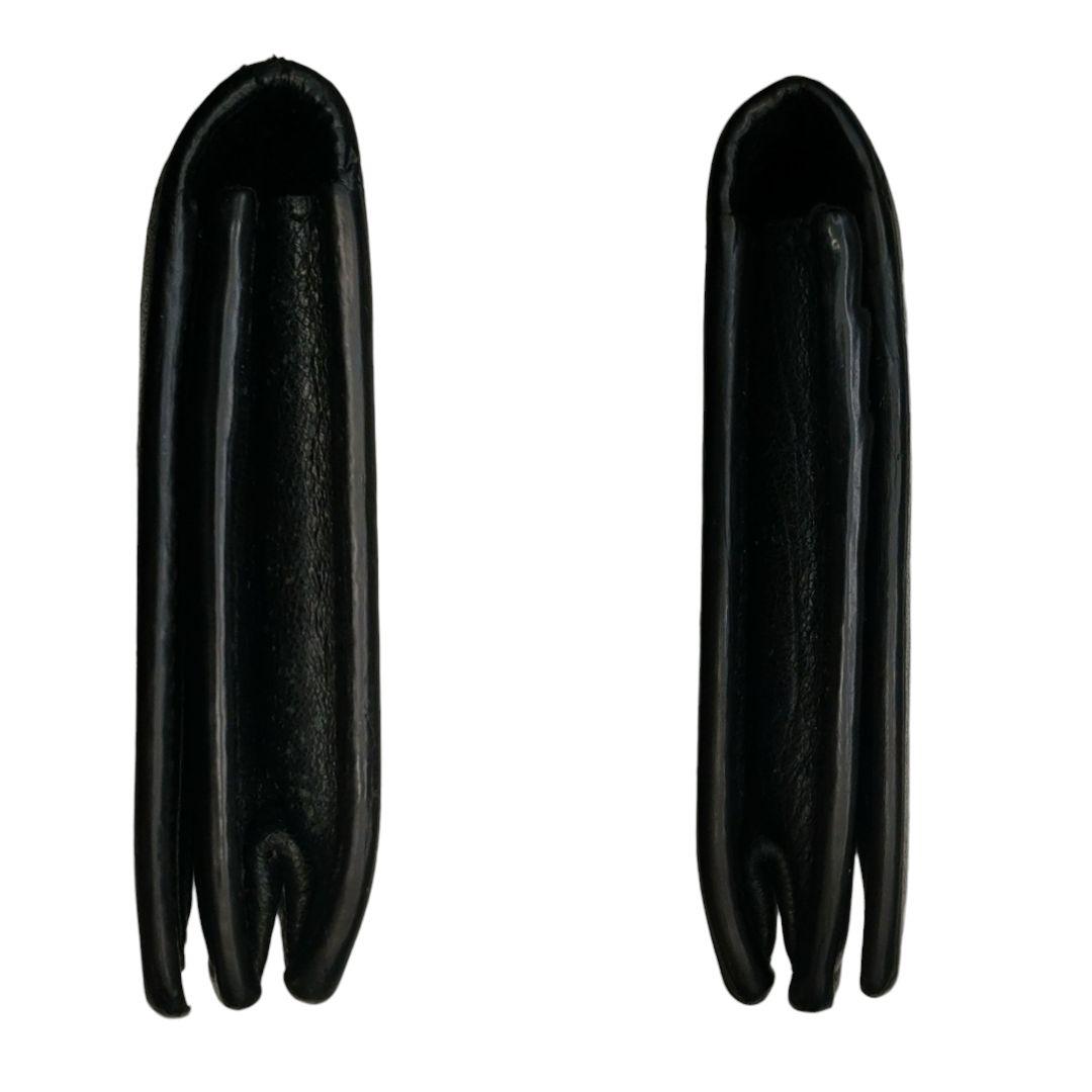 サンローラン　名刺入れ　ビジネスカードホルダー　クロコ型押しレザー　カサンドラ