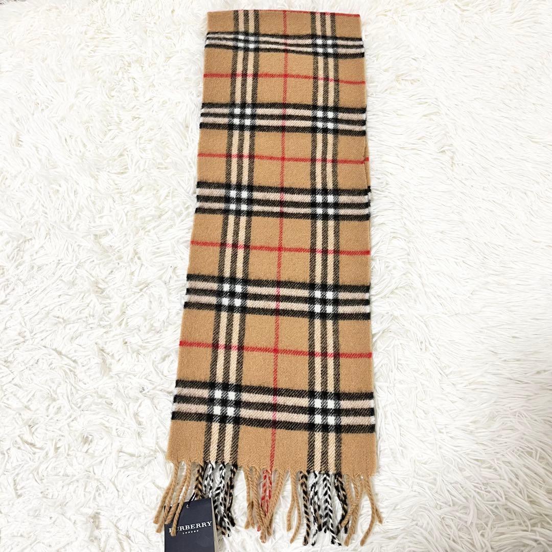 ✨新品タグ付✨ BURBERRY ノバチェック マフラー　ラムウール