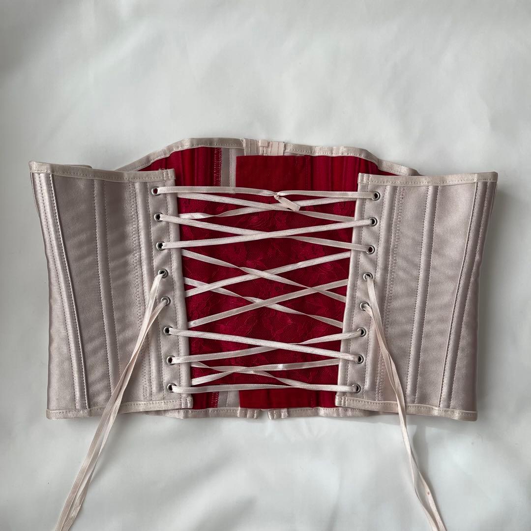 元鈴木さん コルセット キンバリー Mサイズピンクシャンタン