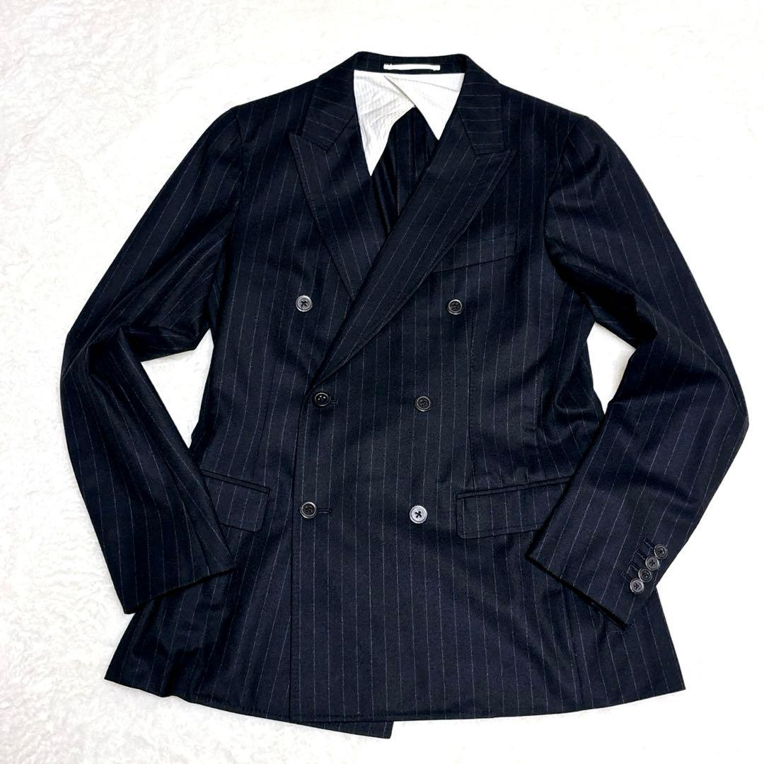 【美品】martinique スーツ セットアップ ダブルブレスト ウール100