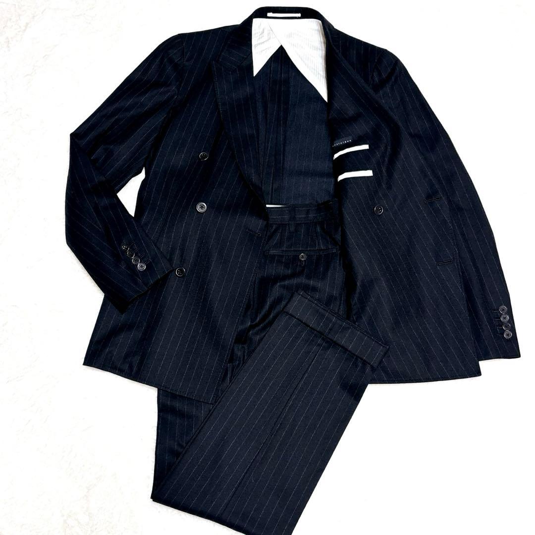 【美品】martinique スーツ セットアップ ダブルブレスト ウール100