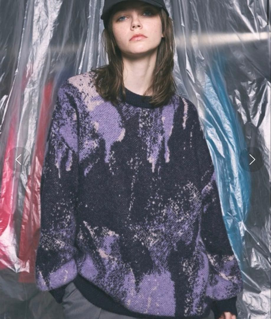 MAISON SPECIAL モヘヤシャギークルーネックニットプルオーバー/01