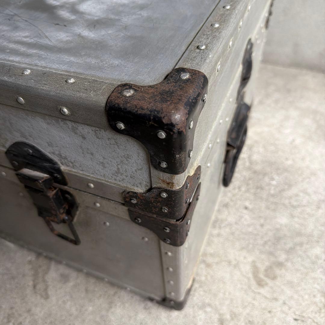 オールドビンテージ US製　アルミケース　ジュラルミントランクケース