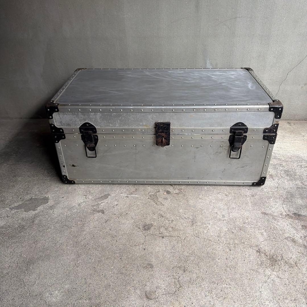 オールドビンテージ US製　アルミケース　ジュラルミントランクケース