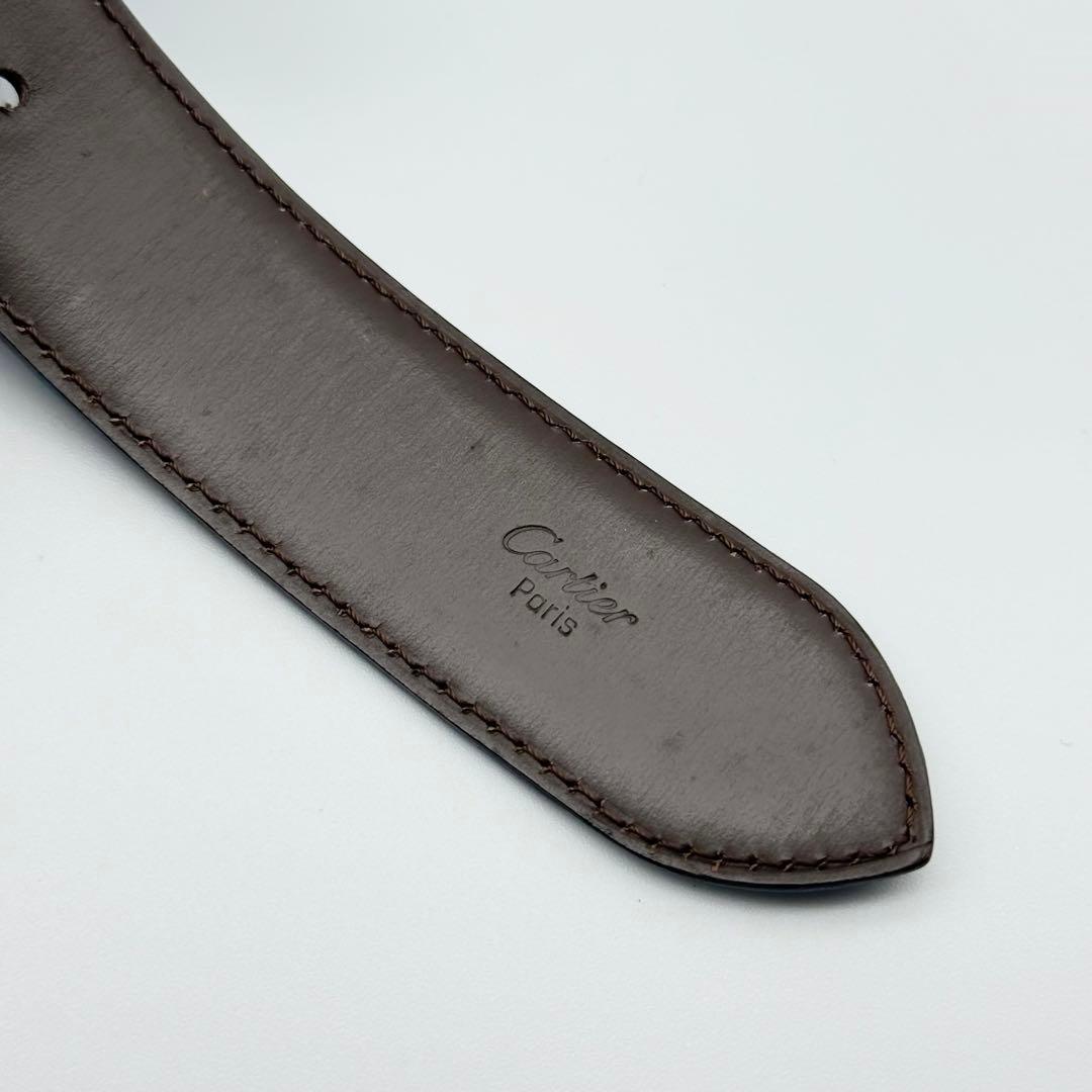 ✨美品✨カルティエ ベルト マストライン 純正革 ゴールド シルバー金具