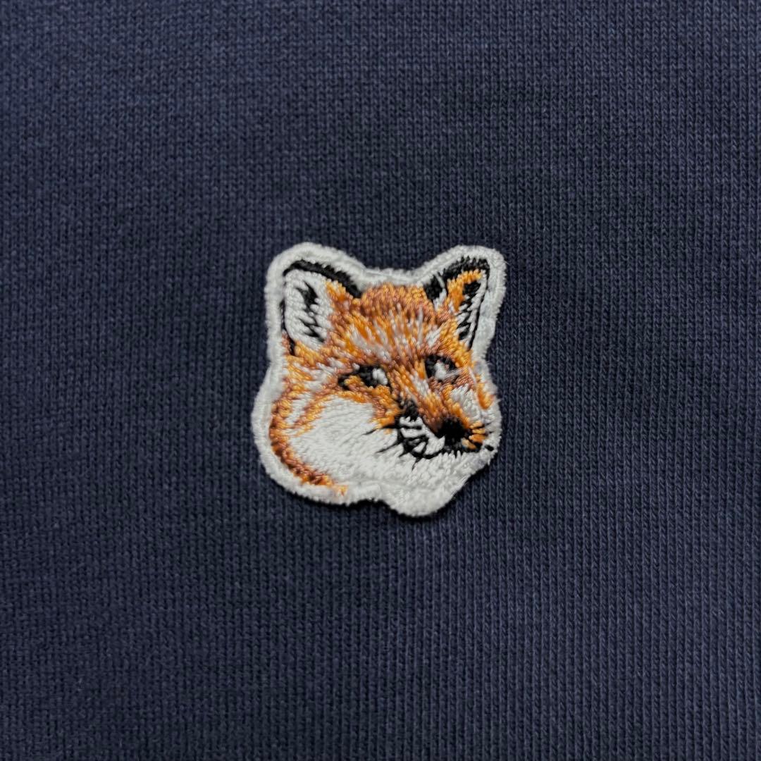 超美品 メゾンキツネ MAISON KITSUNÉ スウェット ネイビー 2XL