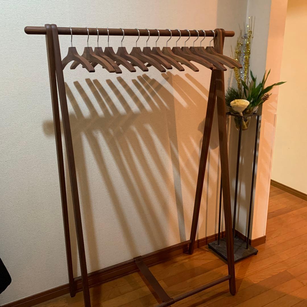 cosineドレスラックウォールナットハンガーラック　付属なし