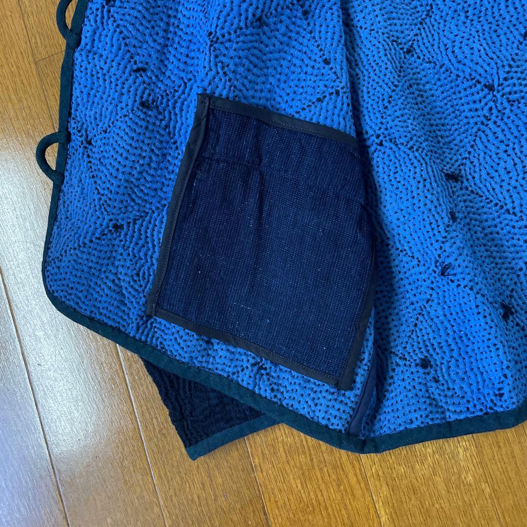 古布藍染刺し子バンドカラージャケット