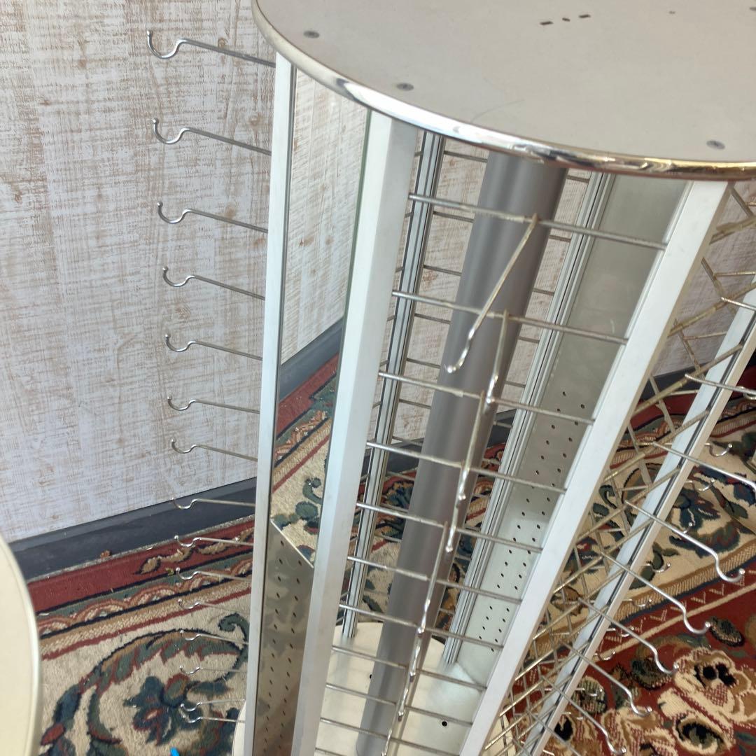 店舗什器 サングラス ディスプレイラック アイウエア 回転式 90点 店舗用品