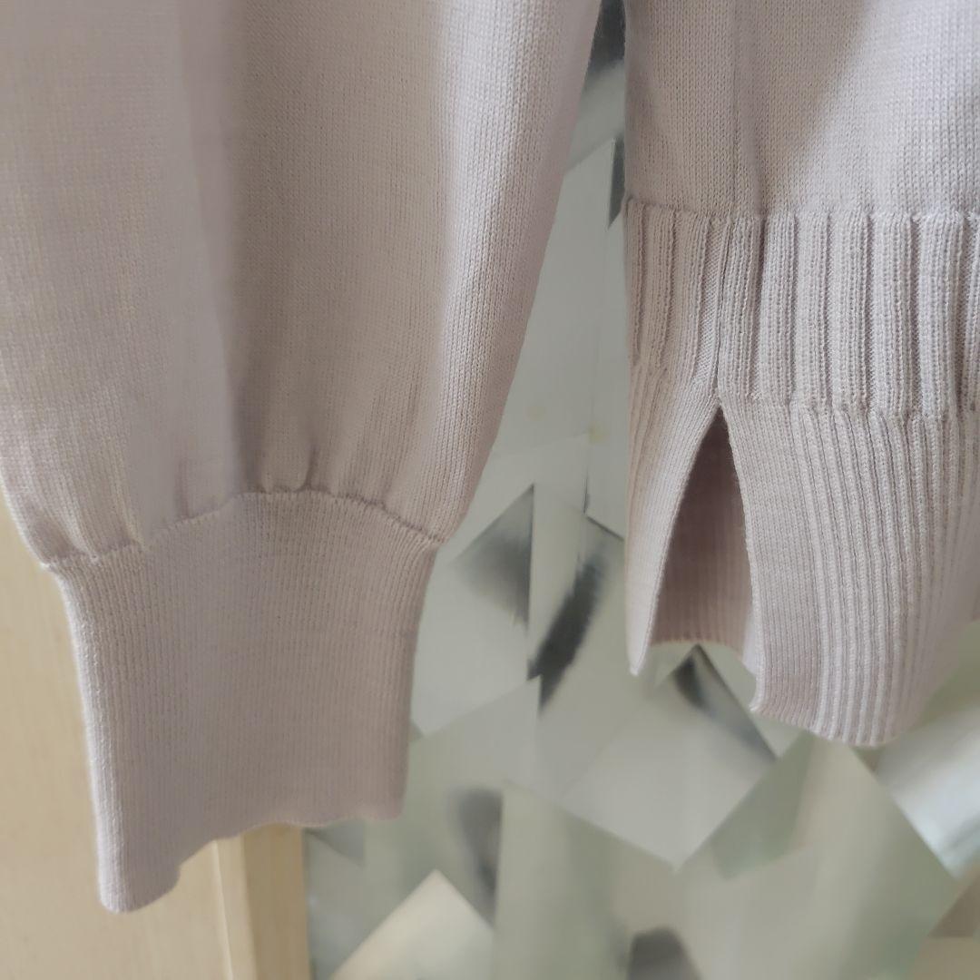 theory luxe フロストグレー 長袖セーター