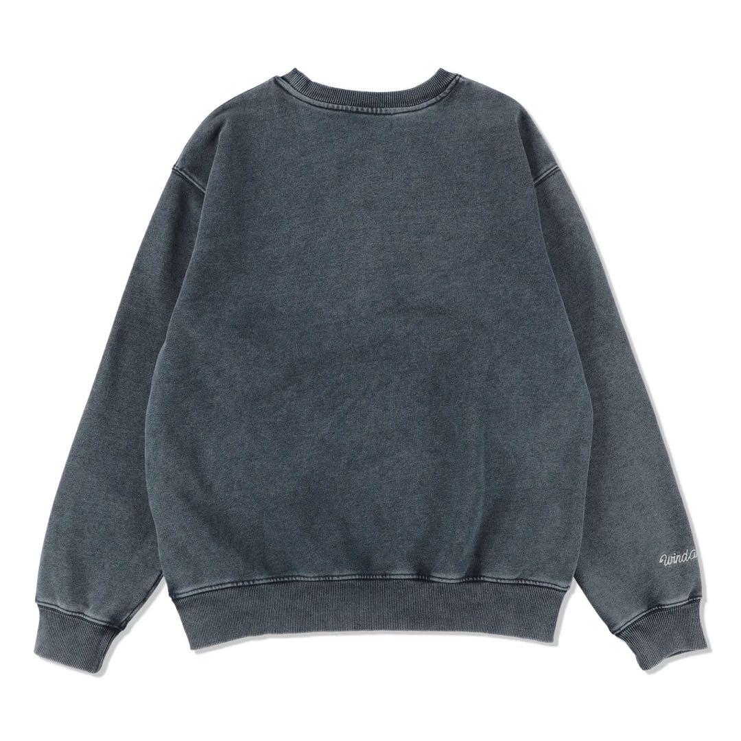 トップス WIND AND SEA 23SS CREW NECK INDIGO WASH
