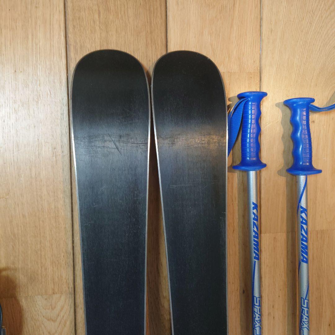 KAZAMA スキー106cm ブーツ 約21cm ストック 91cm セット