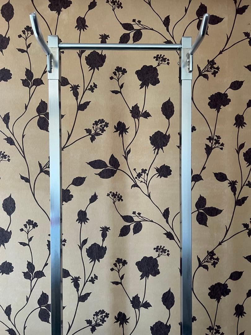 サイクルスタンド　2台掛け　金属製　両立スタンド シルバー