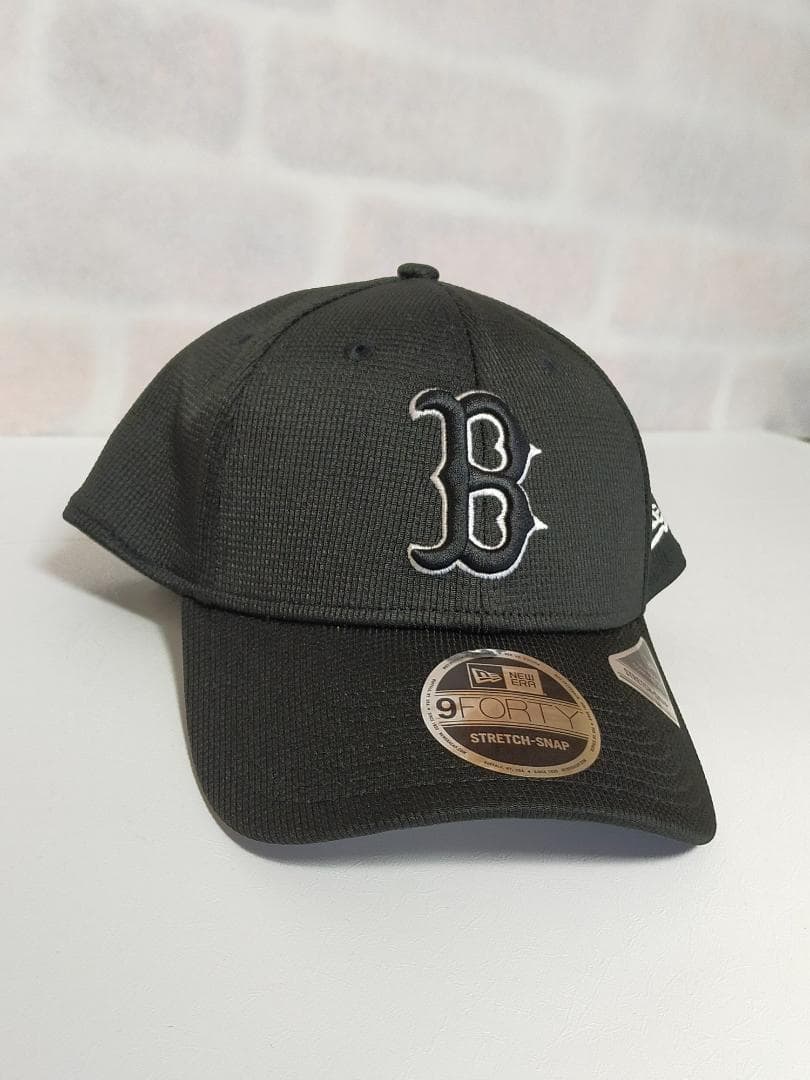 ボストン・レッドソックス　9FORTY 黒白　ストレッチスナップ