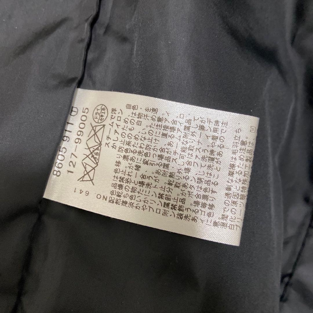 INDIVI ブラック ロングダウンジャケット 38
