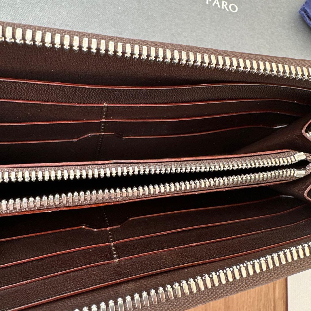 《未使用》FARO クロコ ラウンドファスナー SANTELLO CROCO