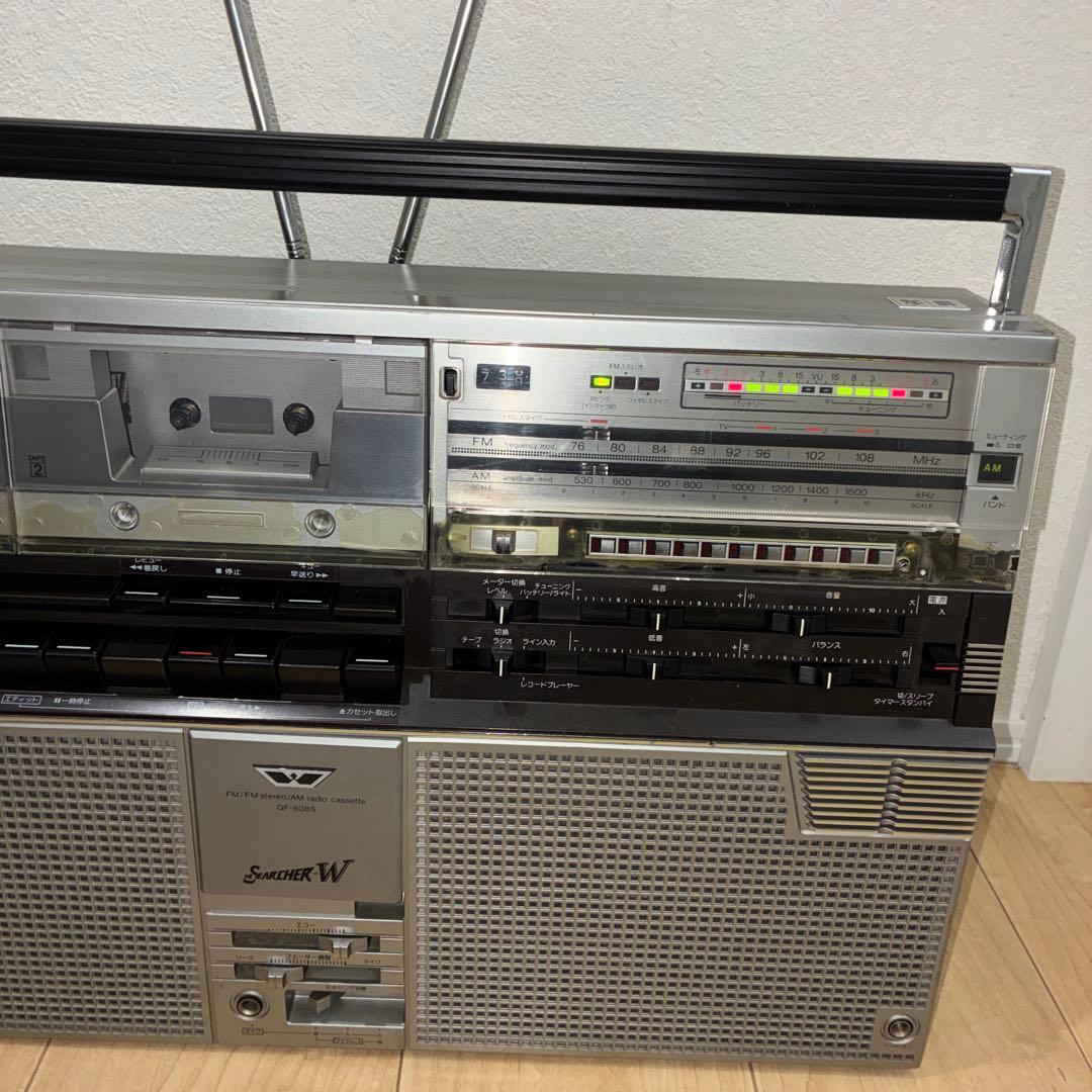シャープ ラジオ付ステレオテープレコーダー ダブルラジカセ GF-808S