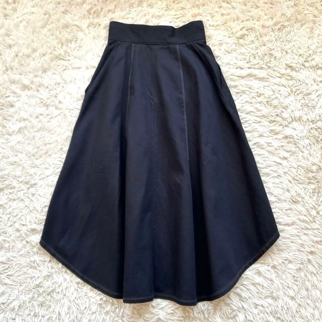 ねねここ✼UJOH✼ワークフレアスカート ネイビー M
