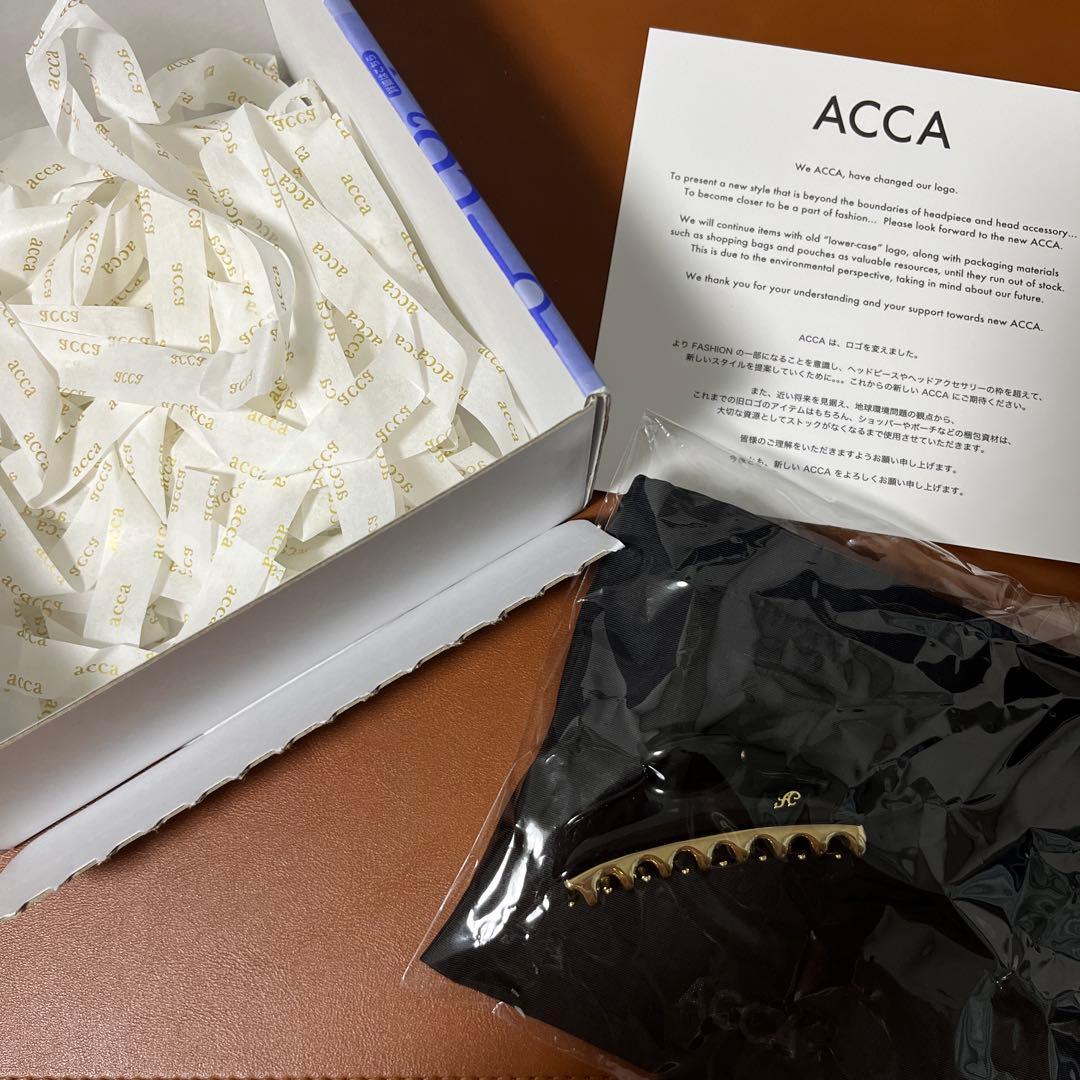 【新品未使用】ACCA バービー ヘア クリップ Mサイズ ブラック