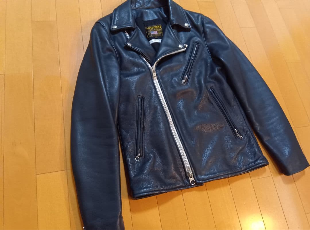 Y*T様 VANSONバンソンC2Rライダースロンハーマン別注34ネイビーNAV