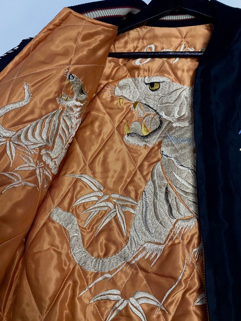 テーラー東洋スカジャン タイガーキルティング リバーシブル 2025AW新作！Ｌ