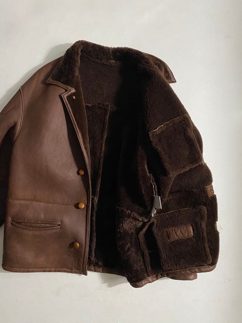 ジャケット・アウター 90s- mouton jacket chocolate brown