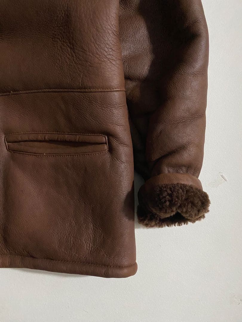 ジャケット・アウター 90s- mouton jacket chocolate brown