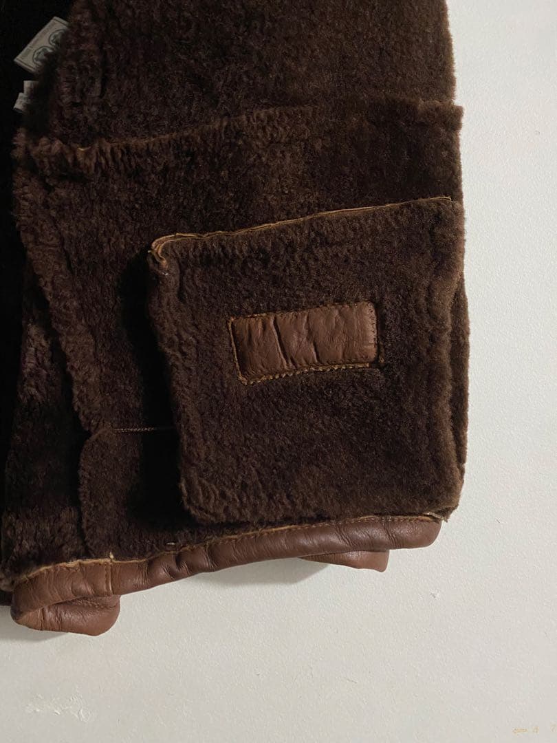 ジャケット・アウター 90s- mouton jacket chocolate brown