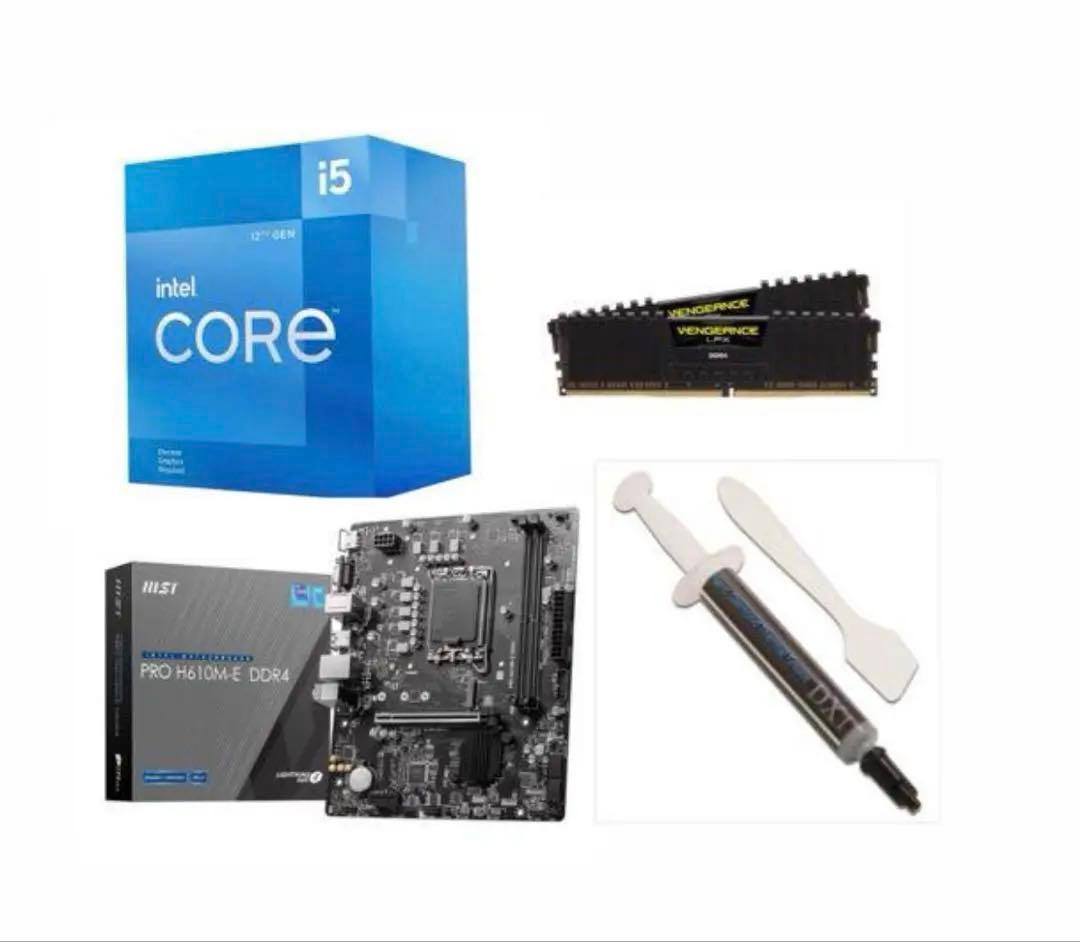 Intel i5-12400f マザボ　16gbメモリ　ファン　バラ売り可