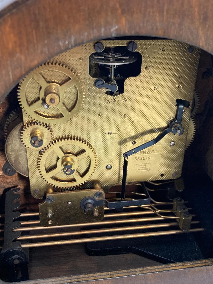 「2008」ドイツ製 Kienzle 木製置時計 アナログ式