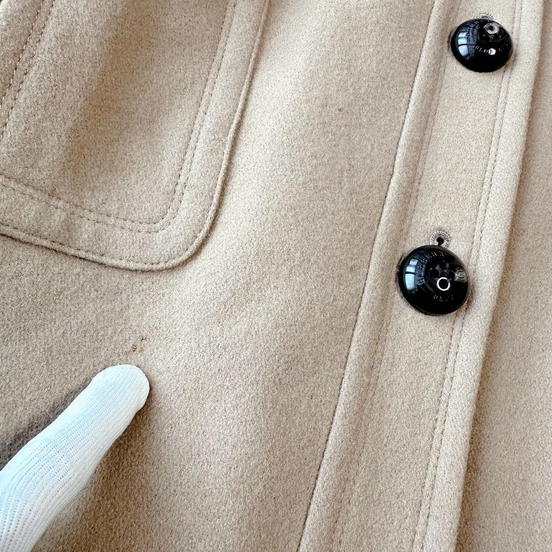 バーバリーブルーレーベル ダッフルコート ショールカラー ノバチェック ファー