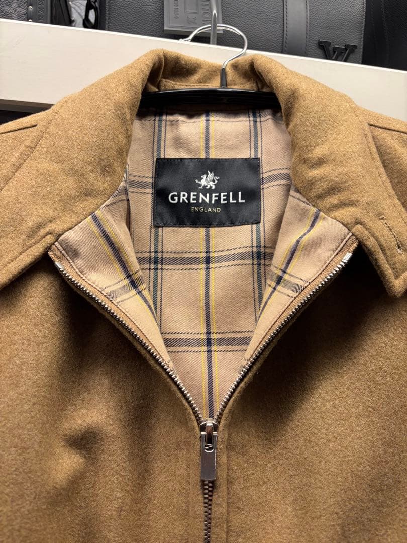 GRENFELL グレンフェル ゴルファー 38 ウールブルゾン ブラウン