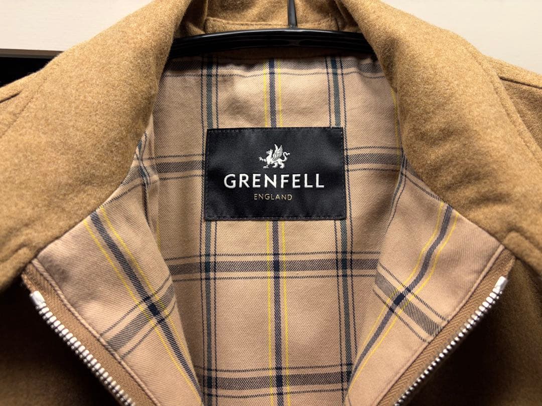GRENFELL グレンフェル ゴルファー 38 ウールブルゾン ブラウン