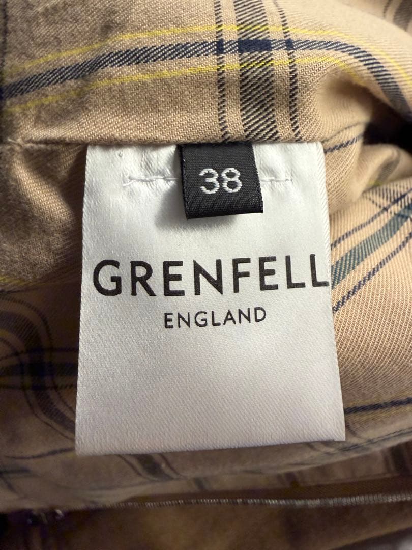 GRENFELL グレンフェル ゴルファー 38 ウールブルゾン ブラウン