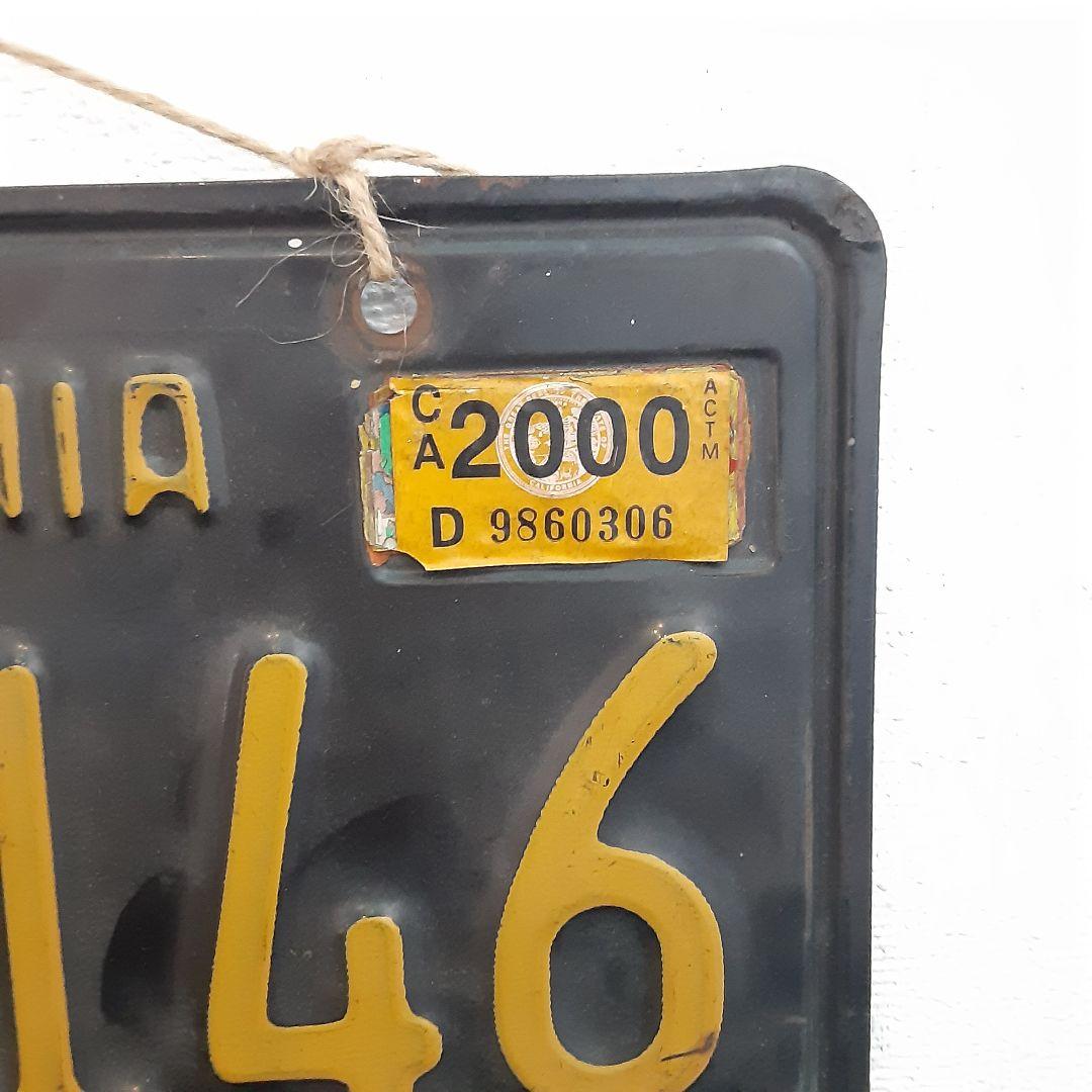 【さぶ】ナンバープレート ライセンスプレート カリフォルニア 前後セット