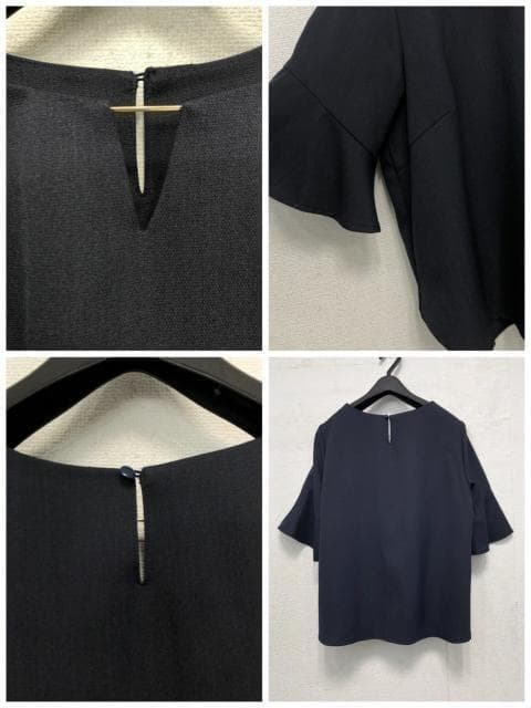 新品☆LL♪紺系♪ワイドパンツスーツ3点セット♪お仕事・フォーマルにも◯D365