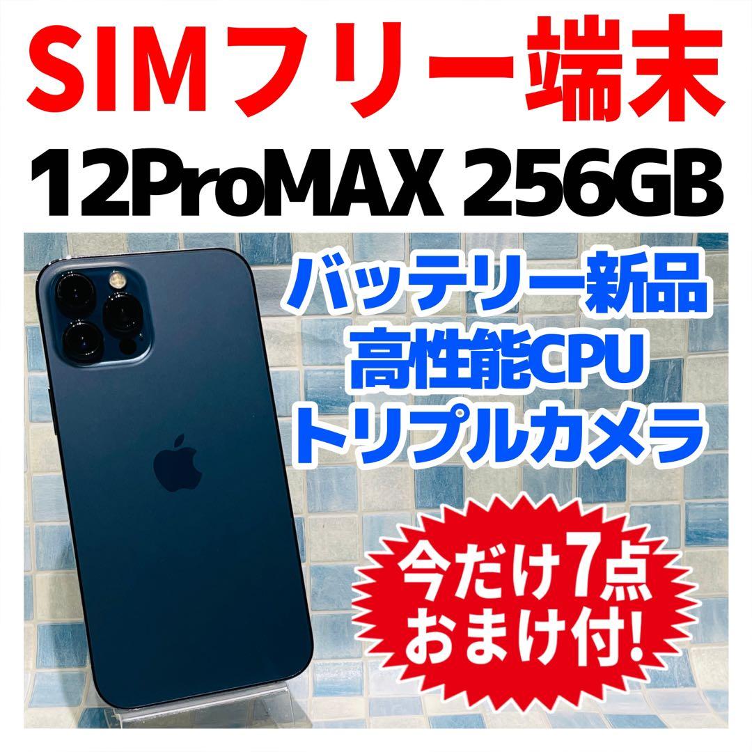 SIMフリー iPhone12ProMAX 256GB パシフィックブルー