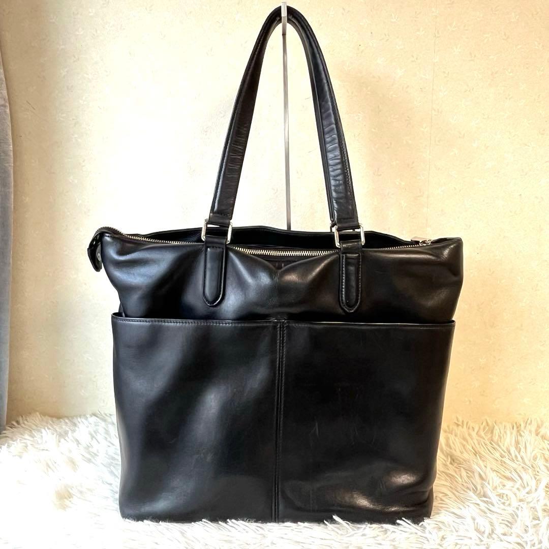 PORTER SORT ソート トートバッグ オールレザー 肩掛け　ポーター　黒