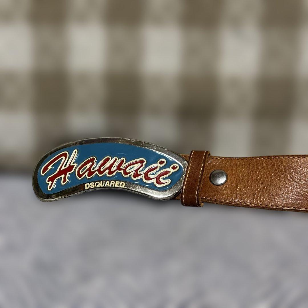 ディースクエアードDSQUARED² Hawaii バックル ベルト M